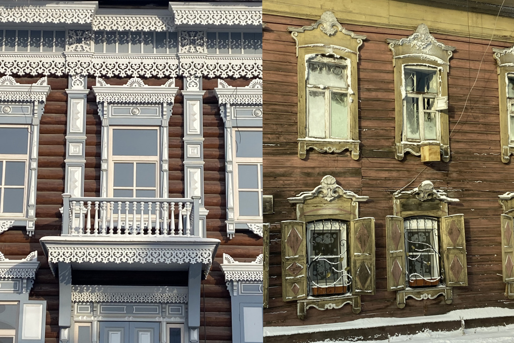 Ставни деревянных домов в Иркутске Ставни деревянных домов в Иркутске