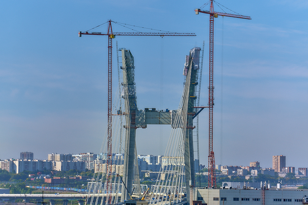 Строящийся четвертый мост через Обь Строящийся четвертый мост через Обь